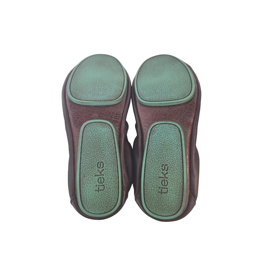 Tieks By Gabriel Black Leather Flat 6 - Picture 8 of 8